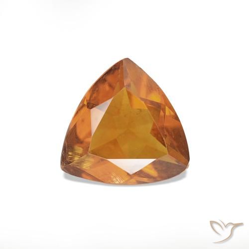 0.50ct Orange brunâtre Citrine, Trillion, VS