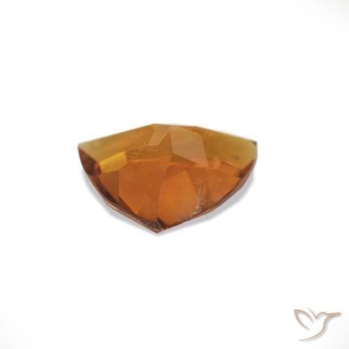 Citrine Orange brunâtre naturelle Trillion, 0.50 ct, VS