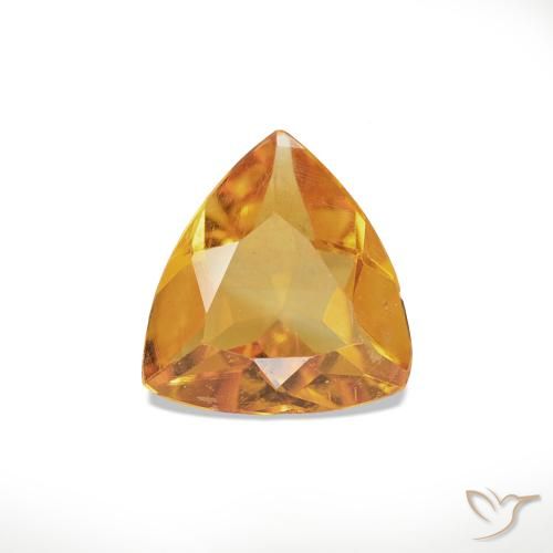 Citrine Medium Light-Orange naturelle Trillion, 0.51 ct, VS