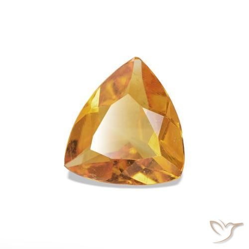 Citrine Medium Light-Orange naturelle Trillion, 0.51 ct, VS
