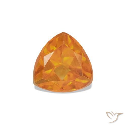 Citrine Ambre orange naturelle Trillion, 0.40 ct, VS