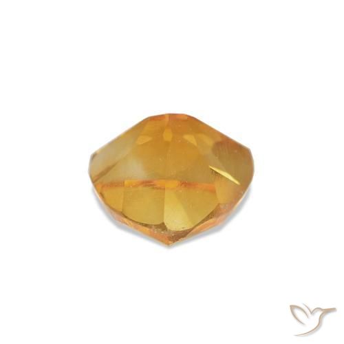 Citrine Ambre orange naturelle Trillion, 0.40 ct, VS