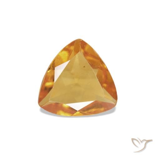 0.33ct Orange rougeâtre Citrine, Trillion, VS