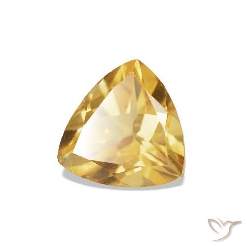 Citrine Or moyen naturelle Trillion, 0.72 ct, VS