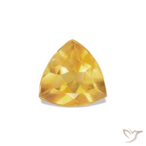 Citrine Or moyen naturelle Trillion, 0.27 ct, VS