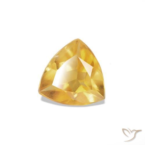 Citrine Or moyen naturelle Trillion, 0.27 ct, VS