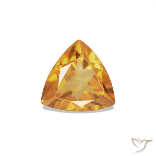 0.36ct Or-orange moyen Citrine, Trillion, VS