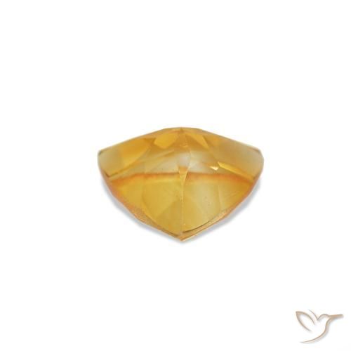 Citrine Or-orange moyen naturelle Trillion, 0.36 ct, VS