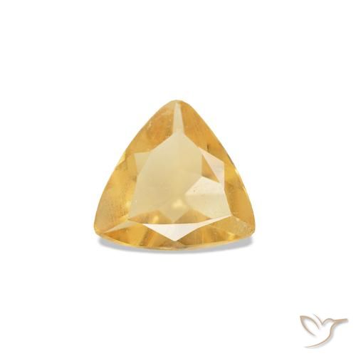 Citrine Orange-or léger naturelle Trillion, 0.26 ct, VS