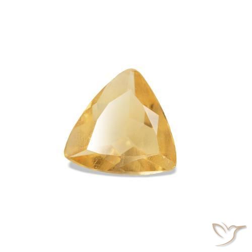 Citrine Orange-or léger naturelle Trillion, 0.26 ct, VS