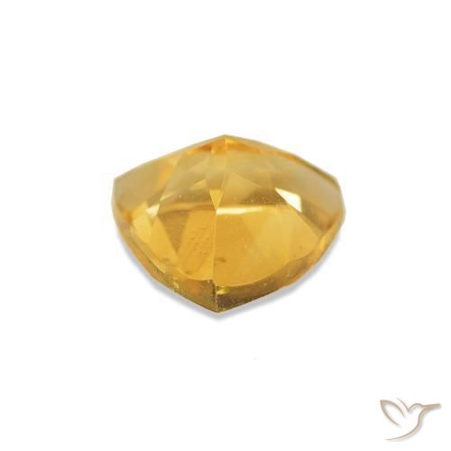 Citrine Doré vif naturelle Trillion, 0.64 ct, VS-SI