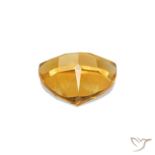 Citrine Medium Light Orange-Gold naturelle Trillion, 0.59 ct, VVS-VS