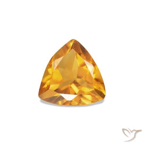 0.36ct Or-orange moyen Citrine, Trillion, VVS-VS