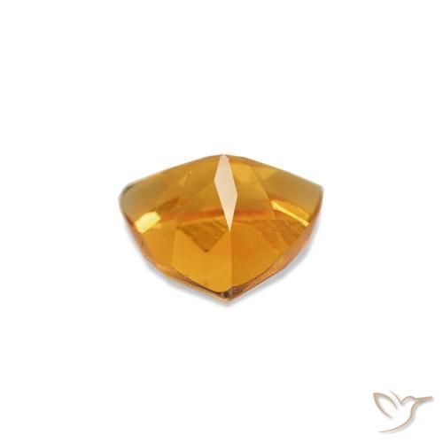 Citrine Or-orange moyen naturelle Trillion, 0.36 ct, VVS-VS