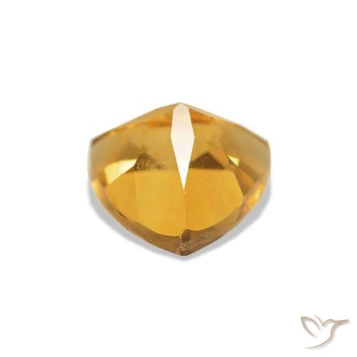 Citrine Doré vif naturelle Trillion, 0.73 ct, VS