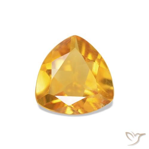 0.69ct Orange-or Citrine, Trillion, VS