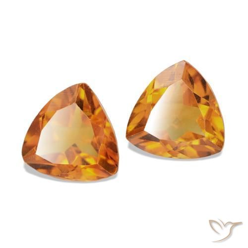Shop natural 0.88ct Orange moyen Citrine gems, Trillion, from Brésil at GemSelect. In stock, global shipping!