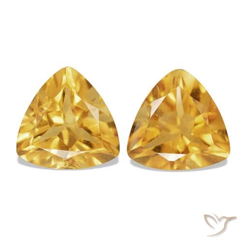 Shop natural 1.48ct Doré vif Citrine gems, Trillion, from Brésil at GemSelect. In stock, global shipping!