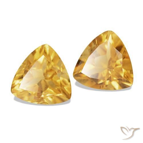 Shop natural 1.48ct Doré vif Citrine gems, Trillion, from Brésil at GemSelect. In stock, global shipping!