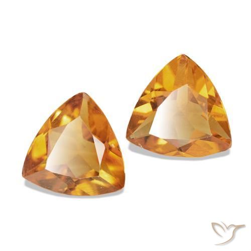 Shop natural 1.00ct Orange foncé Citrine gems, Trillion, from Brésil at GemSelect. In stock, global shipping!