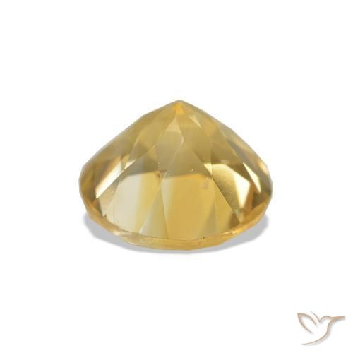 Citrine Jaune clair naturelle Coupe roude, 1.20 ct, VVS-VS