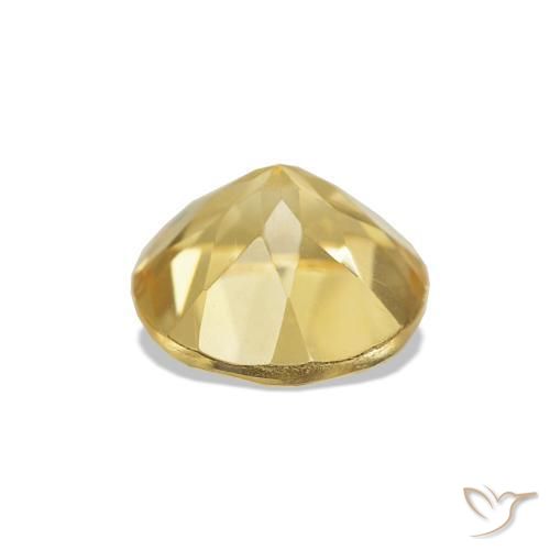 Citrine Jaune clair naturelle Coupe roude, 1.18 ct, VVS-VS