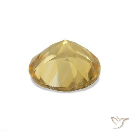 Citrine Doré léger naturelle Coupe roude, 1.15 ct, VVS-VS