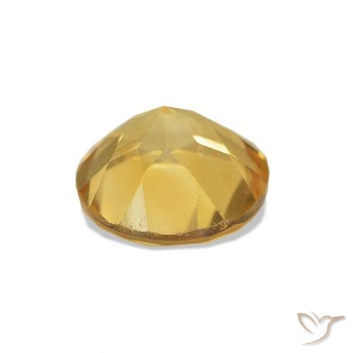 Citrine Jaune clair naturelle Coupe roude, 1.22 ct, VVS-VS