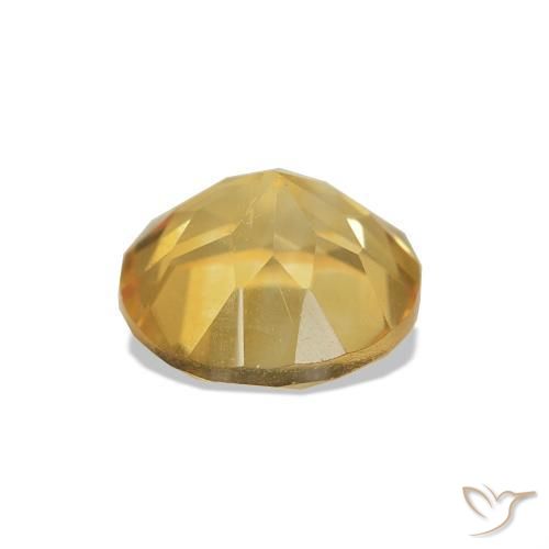 Citrine Doré léger naturelle Coupe roude, 1.27 ct, VVS-VS