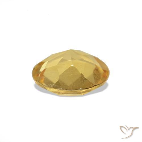 Citrine Jaune clair naturelle Coupe roude, 0.94 ct, VS