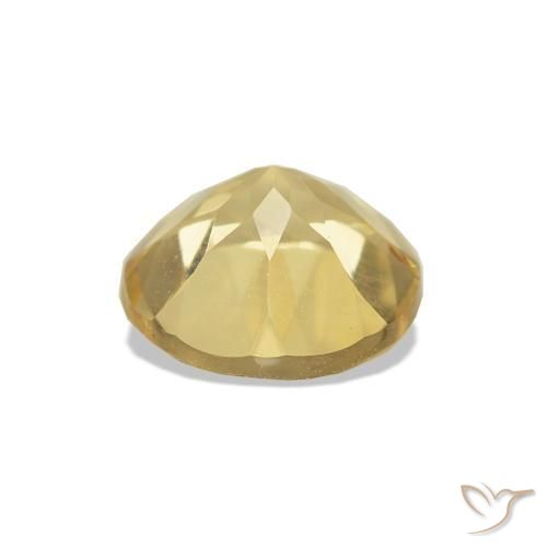 Citrine Jaune doré léger naturelle Coupe roude, 1.15 ct, VVS-VS