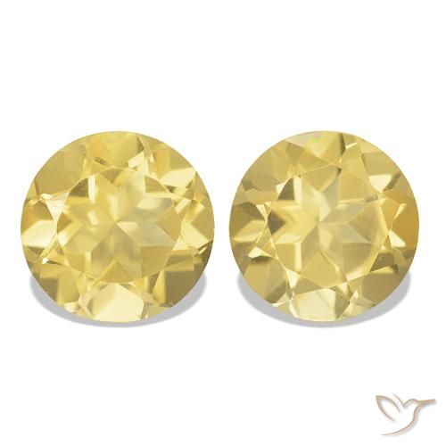 Shop natural 2.40ct Jaune doré léger Citrine gems, Coupe roude, from Brésil at GemSelect. In stock, global shipping!