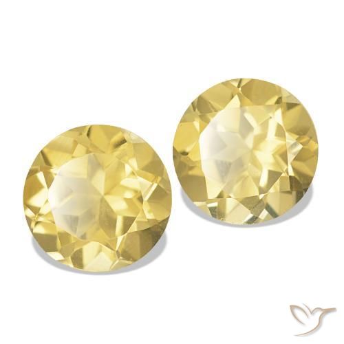 Shop natural 2.40ct Jaune doré léger Citrine gems, Coupe roude, from Brésil at GemSelect. In stock, global shipping!
