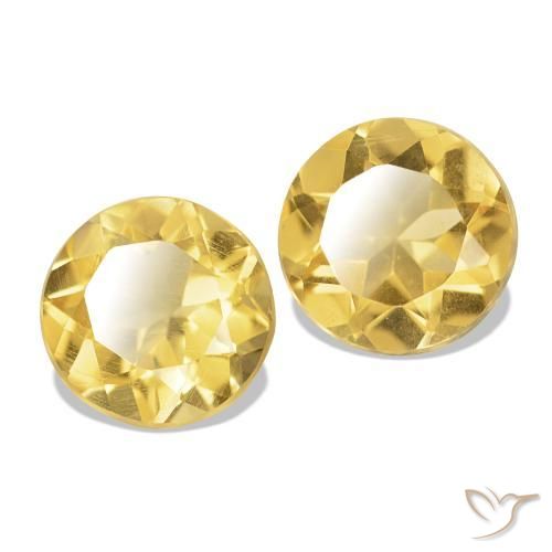 Shop natural 1.99ct Jaune doré léger Citrine gems, Coupe roude, from Brésil at GemSelect. In stock, global shipping!