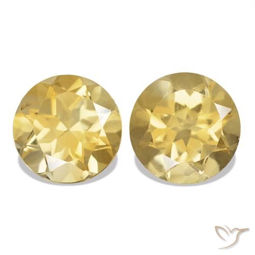 Shop natural 2.51ct Jaune doré léger Citrine gems, Coupe roude, from Brésil at GemSelect. In stock, global shipping!