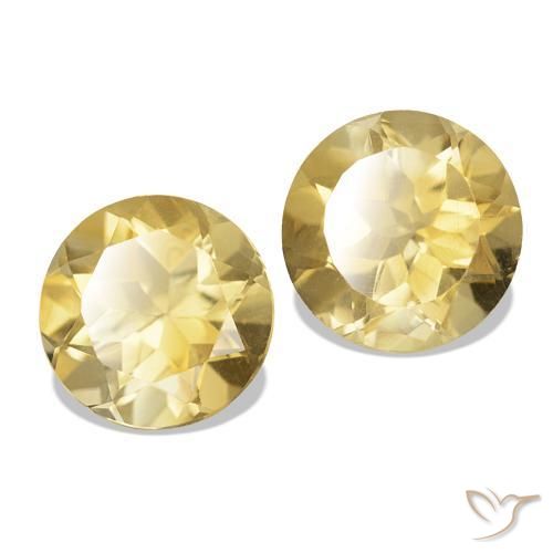 Shop natural 2.51ct Jaune doré léger Citrine gems, Coupe roude, from Brésil at GemSelect. In stock, global shipping!