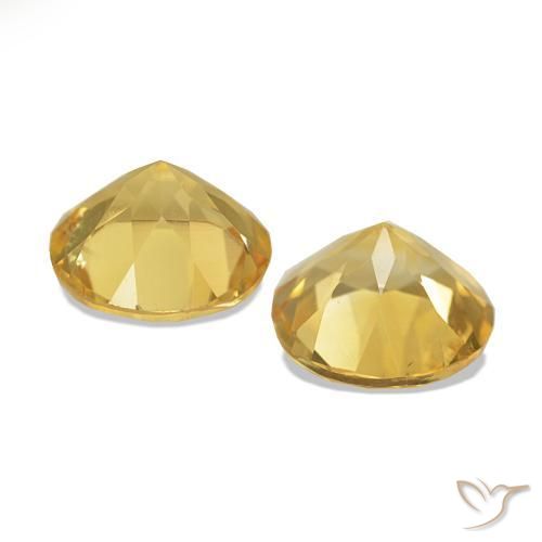 Achetez naturel 2.01ct Jaune doré léger Citrine gems, Coupe roude, En provenance Brésil chez GemSelect. En stock, livraison internationale!