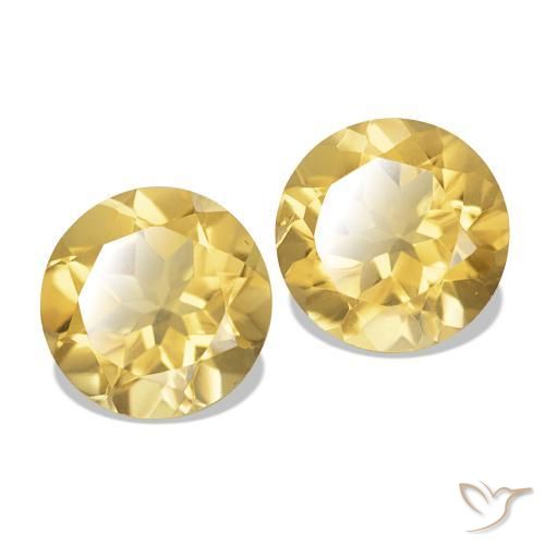 Shop natural 2.33ct Doré léger Citrine gems, Coupe roude, from Brésil at GemSelect. In stock, global shipping!