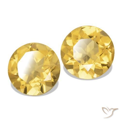 Shop natural 2.03ct Jaune doré léger Citrine gems, Coupe roude, from Brésil at GemSelect. In stock, global shipping!