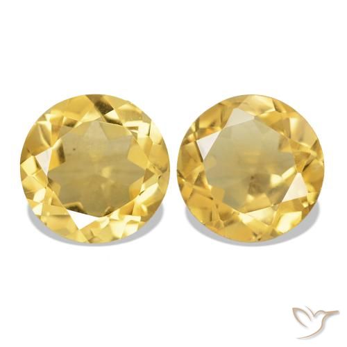 Shop natural 2.29ct Doré léger Citrine gems, Coupe roude, from Brésil at GemSelect. In stock, global shipping!