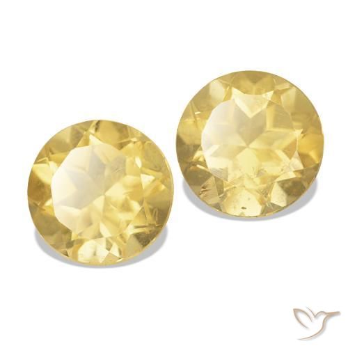 Shop natural 2.41ct Doré léger Citrine gems, Coupe roude, from Brésil at GemSelect. In stock, global shipping!