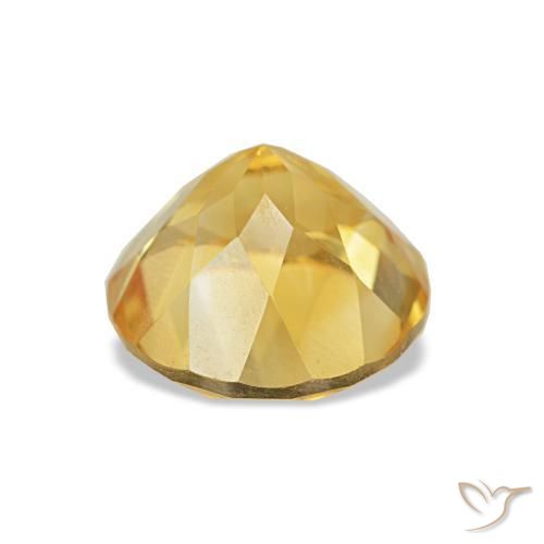 Citrine Jaune foncé naturelle Coupe roude, 1.90 ct, VS