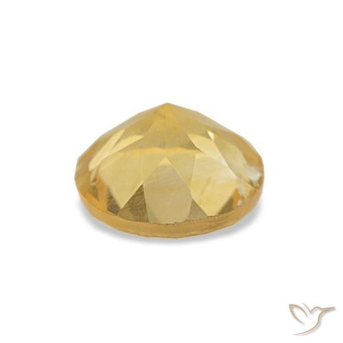 Citrine Jaune moyen naturelle Coupe roude, 0.98 ct, VS