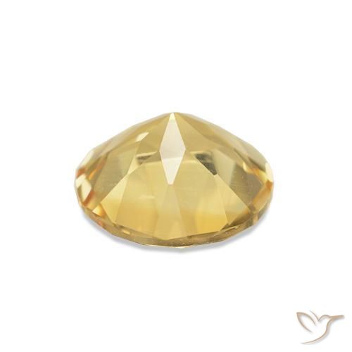 Citrine Doré moyen naturelle Coupe roude, 0.95 ct, VVS