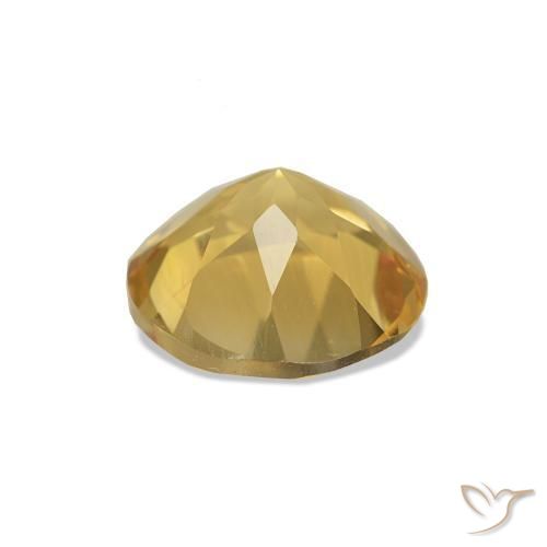 Citrine Jaune Toscane naturelle Coupe roude, 1.14 ct, VVS