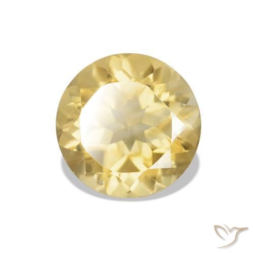 Citrine Or moyen naturelle Coupe roude, 1.11 ct, VVS