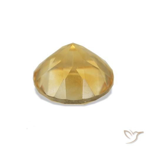 Citrine Or moyen naturelle Coupe roude, 1.27 ct, VS