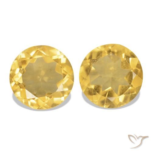Shop natural 2.10ct Doré moyen Citrine gems, Coupe roude, from Brésil at GemSelect. In stock, global shipping!