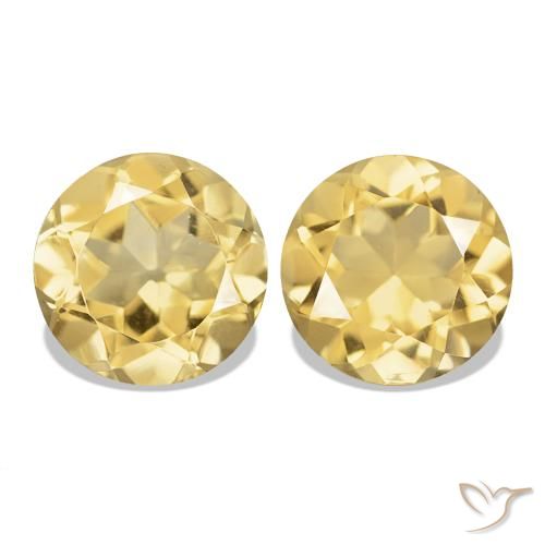 Shop natural 2.46ct Doré Citrine gems, Coupe roude, from Brésil at GemSelect. In stock, global shipping!