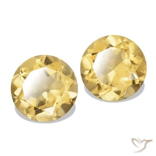 Shop natural 2.46ct Doré Citrine gems, Coupe roude, from Brésil at GemSelect. In stock, global shipping!